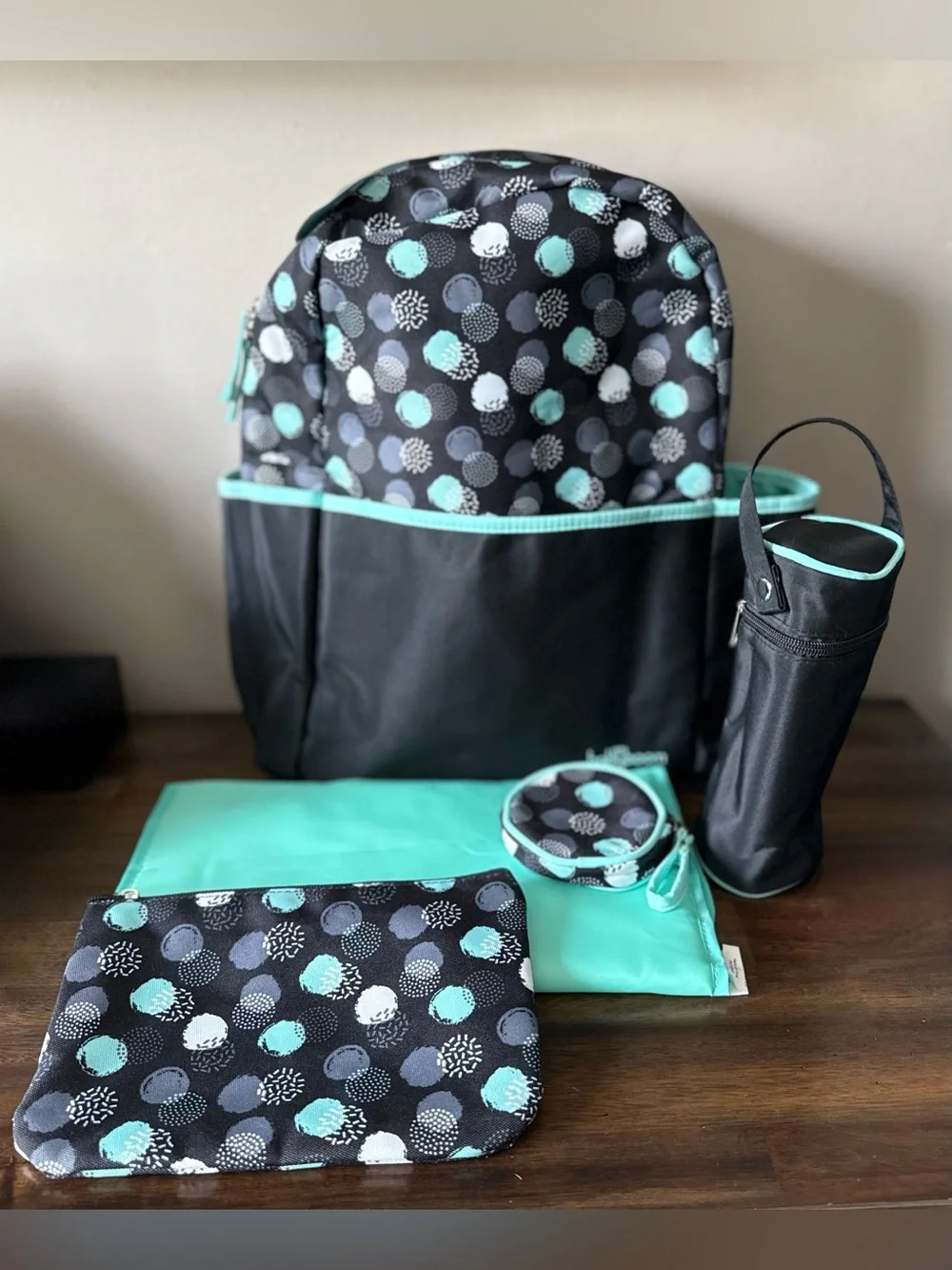 Baby Boom Mochi 5 Piece Diaper Bag Set New READ